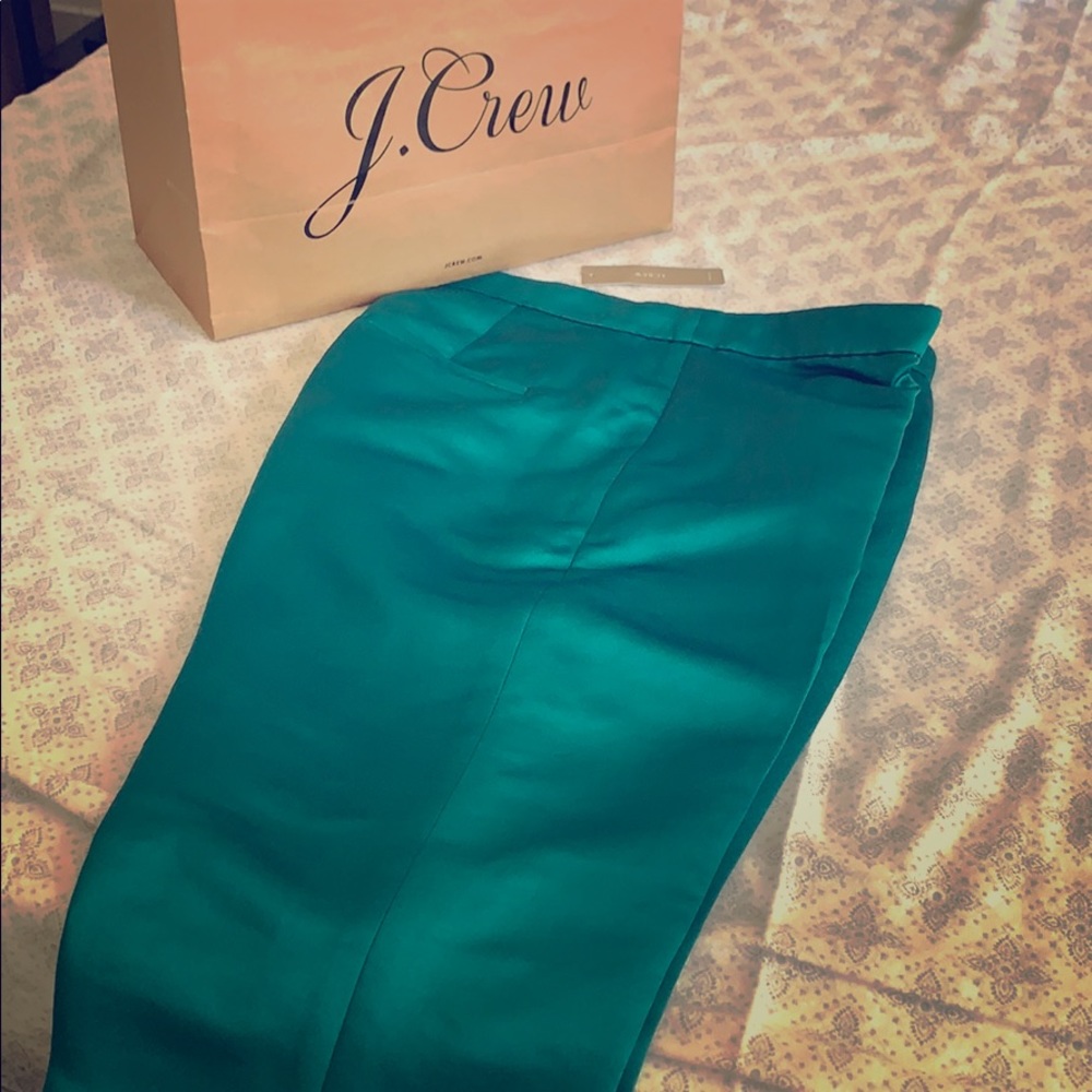 Beautiful silk never worn jcrew silk pants